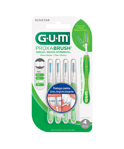 Cepillos Interdentales Gum Proxabrush 1,1 Mm X 4 Unid