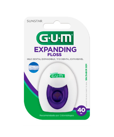 Hilo Dental Gum Expanding Floss Expandible Encerado 40 M