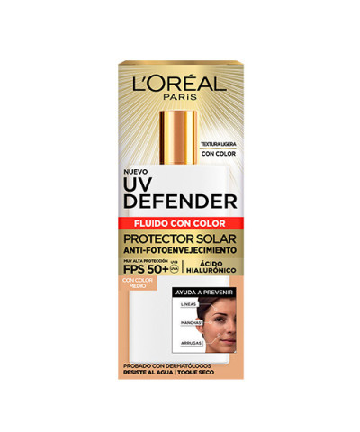 Protector Solar Facial Uv Defender  FPS 50 Fluido C/Claro X 40 Gr