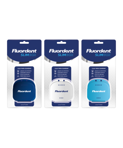 Caja De Protectores Y Ortodoncia Fluordent Slim Box