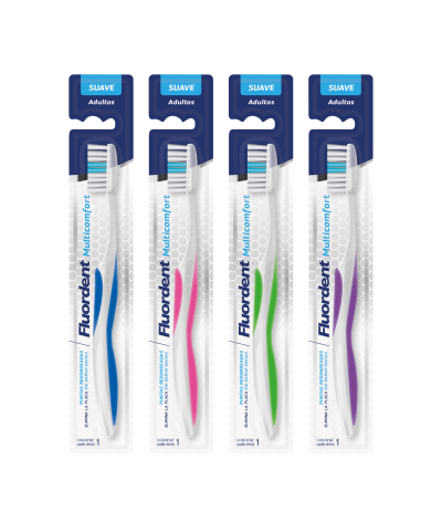 Cepillo Dental Fluordent Multicomfort Suave Para Adultos