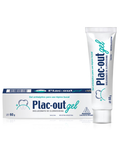 Plac-out Gel Antiséptico Bucal Pomo X 60 G