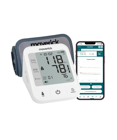 Tensiometro Digital Maverick Mod. T-USB De Brazo Con Voz, Recargable Por USB