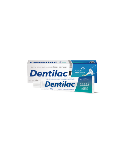 Dentilac Adhesivo Para Prótesis Dentales Sabor Menta 40 G
