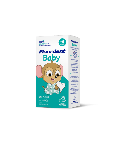 Fluordent Baby Gel Dental De Entrenamiento Sin Flúor X 60 G