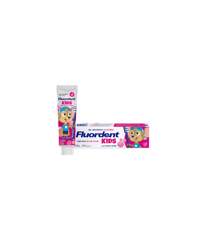 Fluordent Kids Gel Dentífrico Anticaries Con 1086 Ppm Flúor X 60 G