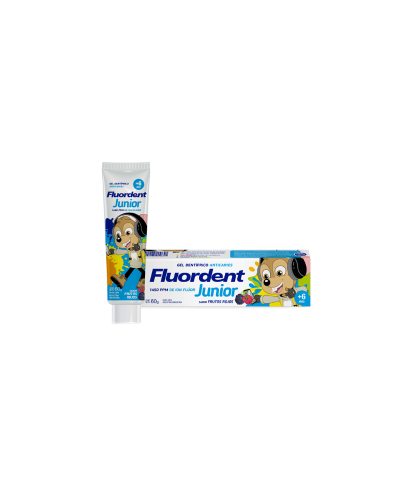 Fluordent Junior Gel Dentífrico Anticaries Con 1450 Ppm Flúor X 60 G