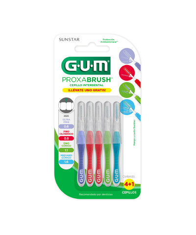 Cepillo Interdental Gum Proxabrush Mix X5un