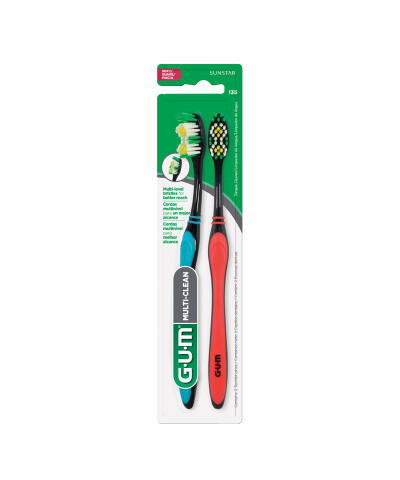 GUM Cepillo Multi-Clean X 2 Pack