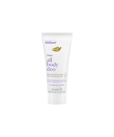 Desodorante En Crema Para Todo El Cuerpo Dove All Body Deo Lavender X 75 Gr