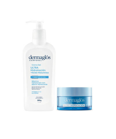 Kit Facial Y Corporal Dermaglós Ultra Hidratación