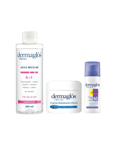 Kit Facial Dermaglós Rutina Piel Normal - Equilibrada A Seca