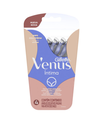 Maquina Afeitar Desechable Venus Intima X4un