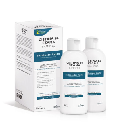 Cistina B6 Szama PACK X2 Cabellos Debiles Y Dañados Shampoo 150 Ml