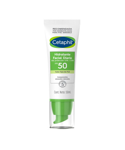 Crema Facial Cetaphil Hidratante Diario FPS 50 X 50 Ml