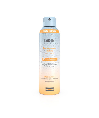 Protector Solar Isdin Transparente Wet Skin FPS 50+ X 250 Ml