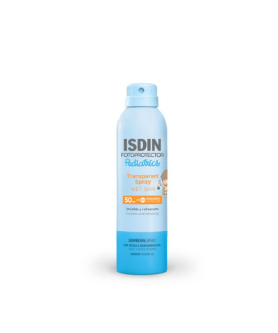 Fotoprotector ISDIN Transparent Spray WET SKIN Pediatrics SPF 50+ 250ml
