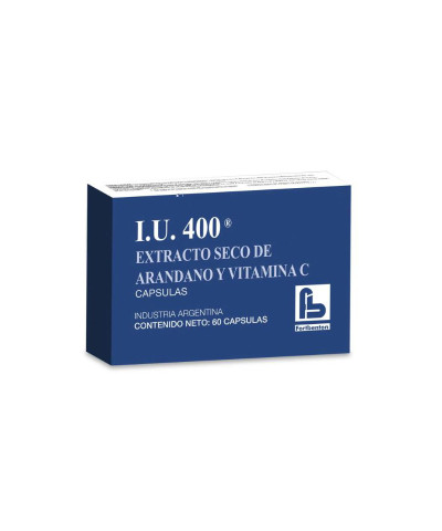 Suplemento U.I 400 Extracto Seco  De Arandano Y Vit C X 60 Caps