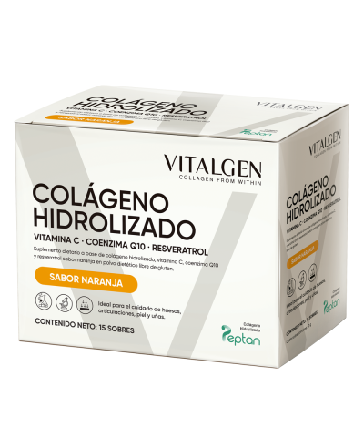 Colágeno Hidrolizado Vitalgen Naranja X 15 Sob