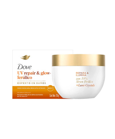 Máscara De Tratamiento Dove UV Repair And Glow X 250 Gr