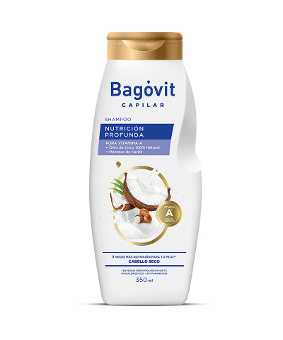 Shampoo Bagovit Nutrición Profunda X 350 Ml