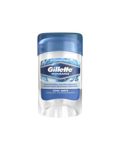 Clear Gel Gillette Antitranspirante Barra Cool Wave X 45 Gr