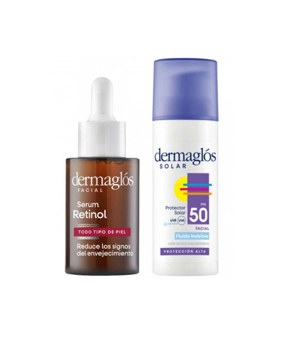 Kit Facial Dermaglós Serum Retinol + Protector Solar Fluido