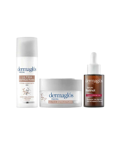 Kit Facial Dermaglós Ultra Estructura + Serum Retinol