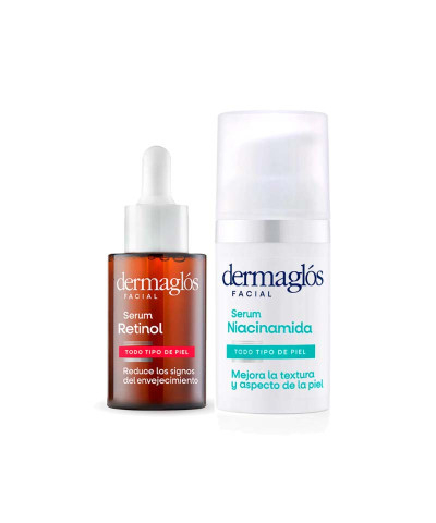 Kit Facial Dermaglós Serum Retinol + Serum Niacinamida