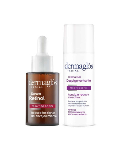 Kit Facial Dermaglós Serum Retinol + Crema Despigmentante
