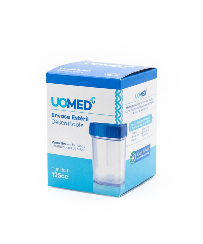 Envase Estéril UOMED 125 Cc
