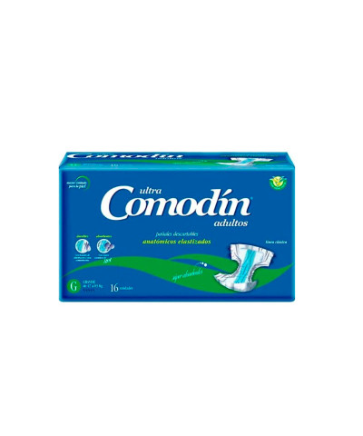 Pañales Comodin Adulto Anatomico G X X16 Unds
