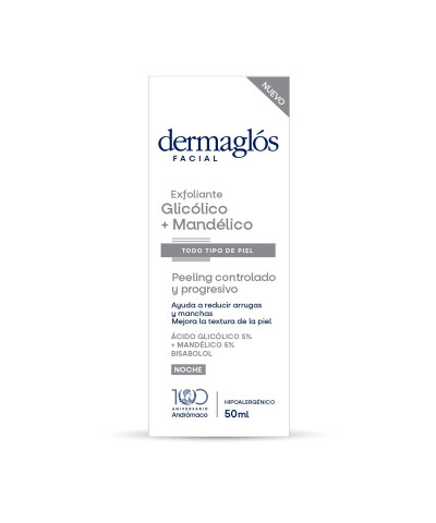 Emulsión Facial Peeling Glicólico Y Mandélico Dermaglós 50ml