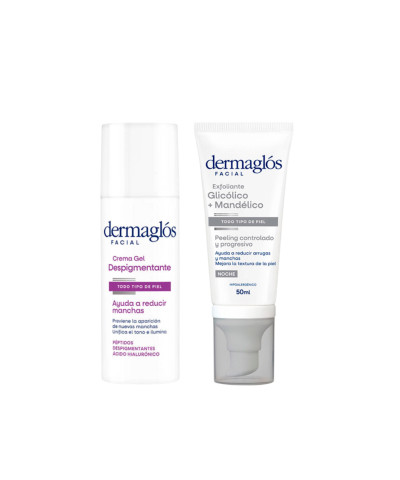 Kit Facial Dermaglós Emulsión Exfoliante + Despigmentante