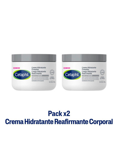 Pack X 2 Cetaphil Crema Hidratante Reafirmante Corporal X 340 Ml