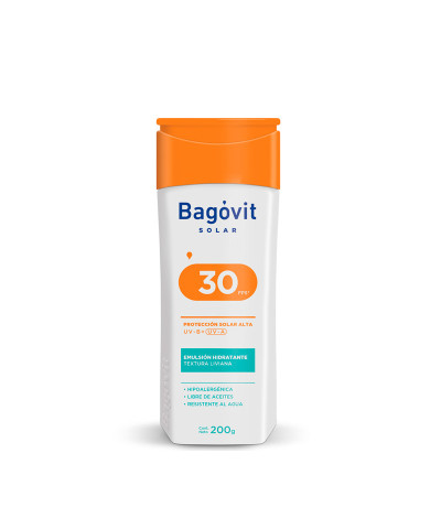 Protector Solar Bagóvit Emulsión FPS 30+ X 200 Ml
