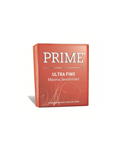 Preservativos Prime Ultra Finos Máxima Sensibilidad X 3 Unid