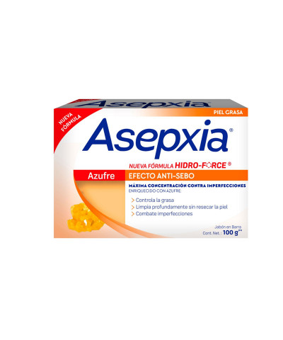 Jabón Asepxia Azufre X 100 Gr
