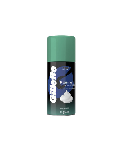 Espuma De Afeitar Gillette Foamy Sensible 312 Ml
