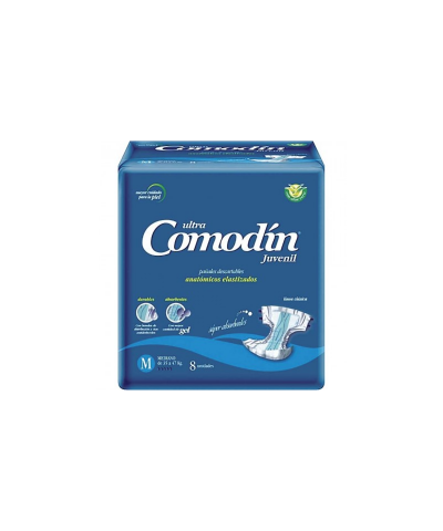 Pañales Comodín Anatómicos Juvenil Talle Mediano X 8 Unid