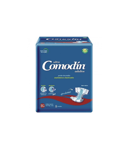 Pañales Comodín Anatómicos Adulto Talle Extra Grande X 8 Unid