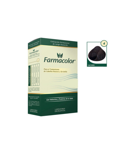 Kit De Coloración FarmaColor Tono 4 Castaño