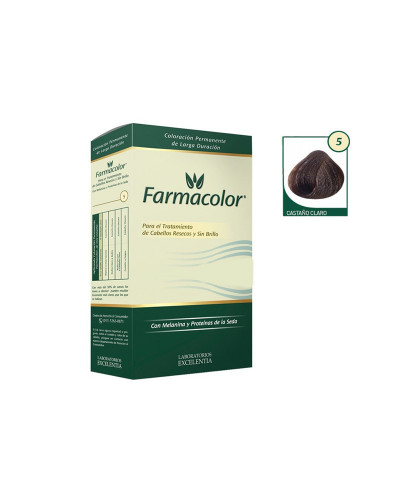 Kit De Coloración FarmaColor Tono 5 Castaño Claro