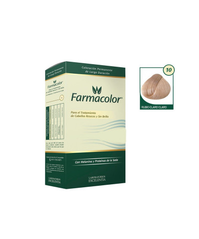 Kit De Coloración FarmaColor Tono 10 Rubio Claro Claro