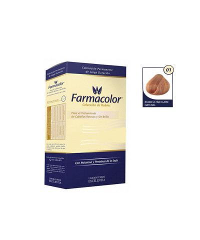 Kit De Coloración FarmaColor Tono 01 Rubio Ultra Claro Natural