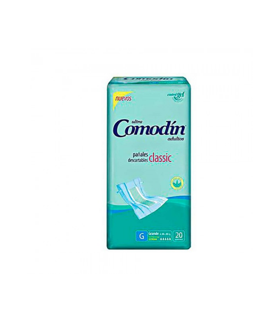 Pañales Comodín Clásicos Adulto Talle Grande X 20 Unid