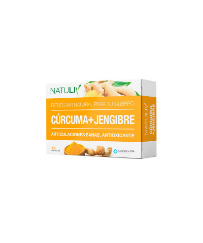 Cúrcuma + Jengibre Natuliv X 30 Comp