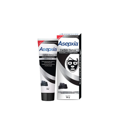 Máscara Facial Asepxia Carbón Activado X 30 Ml