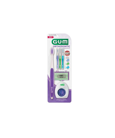 Kit Gum Cepillo Dental + Hilo Dental + Cepillos Interdentales Orthodontic