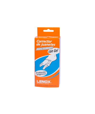Corrector De Juanetes Lenox Con Gel Plástico Talle Unico X 2 Unid